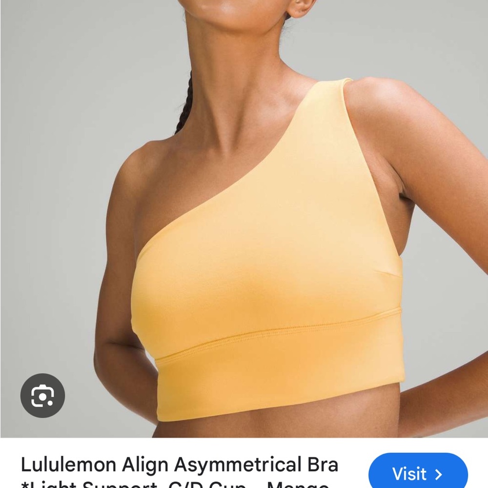 Lululemon Align Asymmetrical Bra C/D Mango